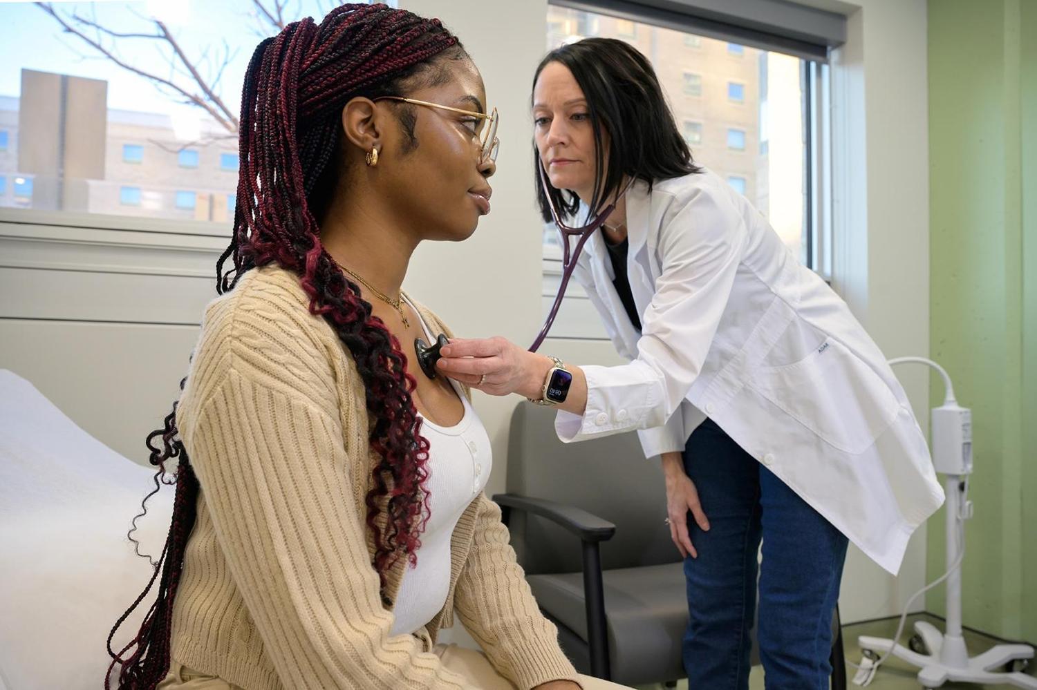 Individual with stethoscope