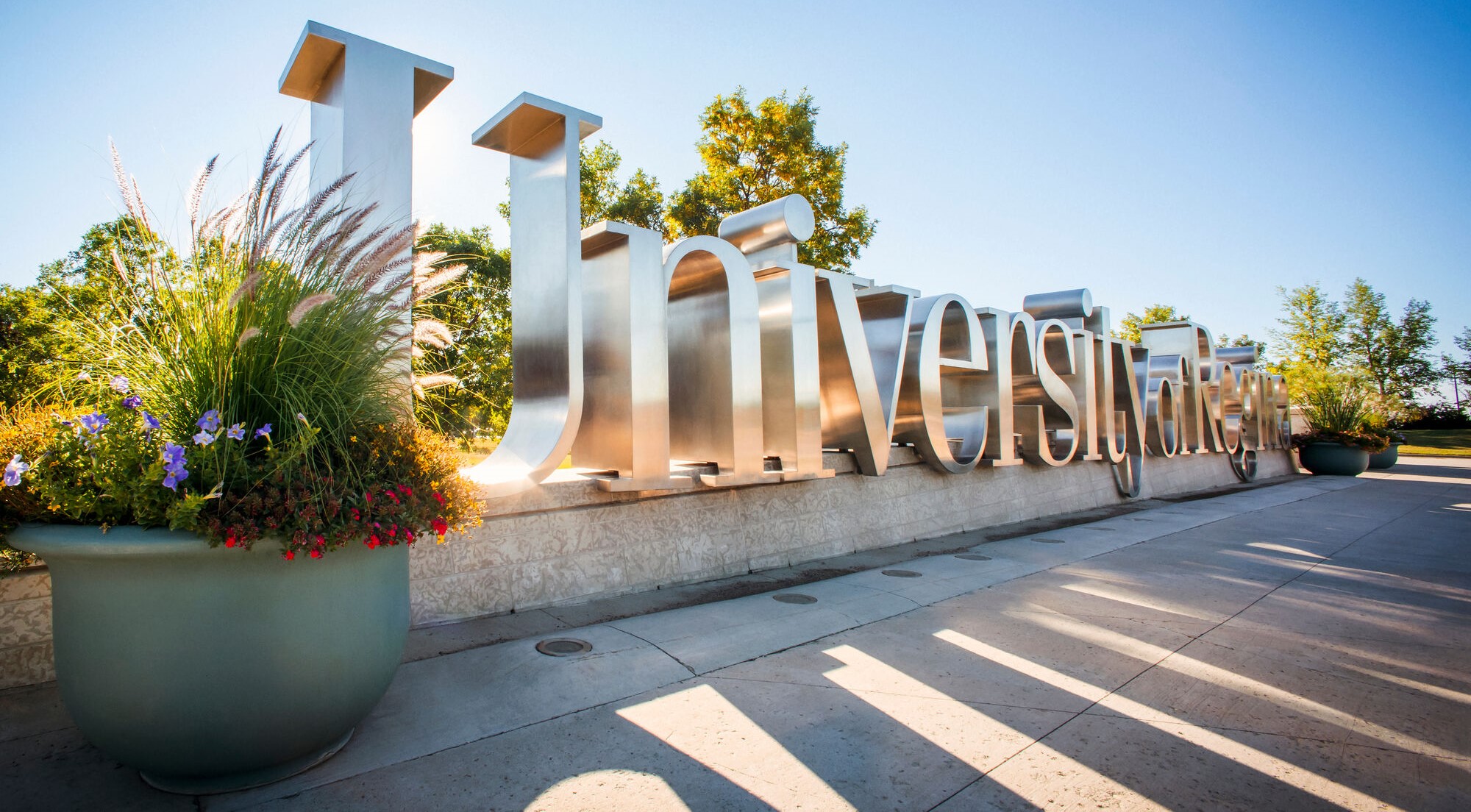 University of Regina sign at sunrise