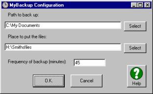 Configuration Window
