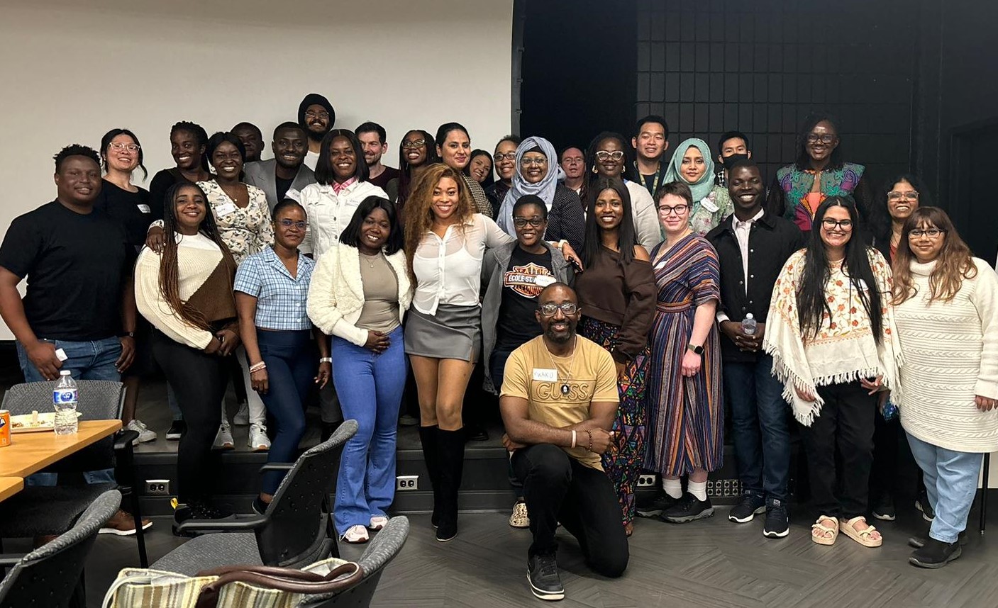 diversity group potluck posed