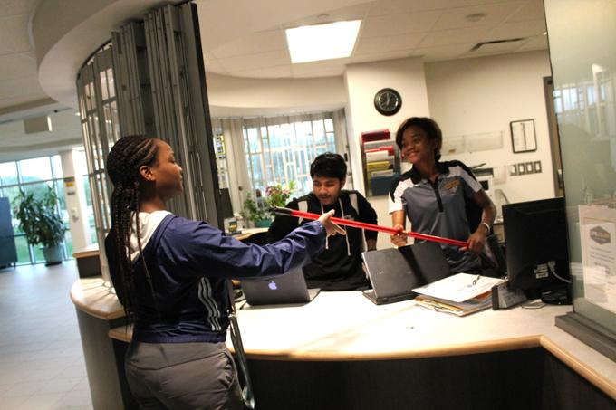 equipment rental front desk