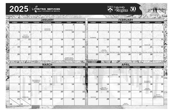 horizontal wall calendar