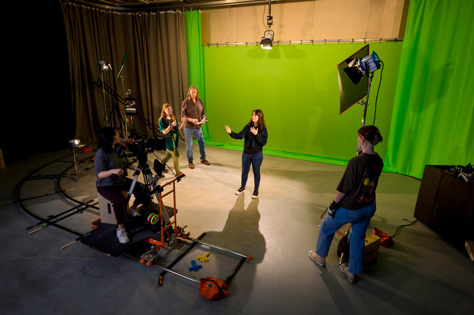 people in a studio