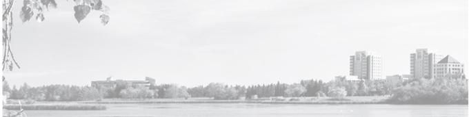 black and white photo of the University of Regina campus