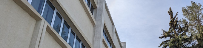 Exterior shot of the Lab Building