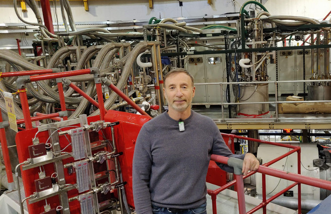 Dr, Garth Huber at Jefferson Lab