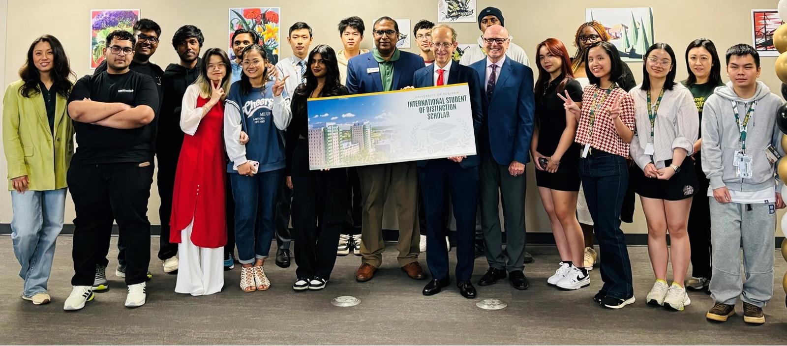 New international student scholarship recipients are welcomed to the U of R