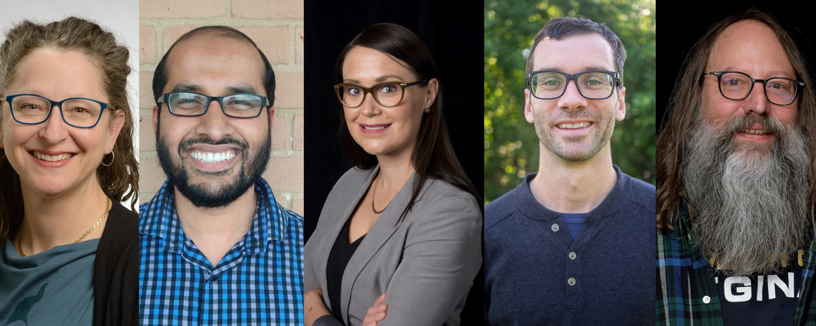 headshots of five U of R educators