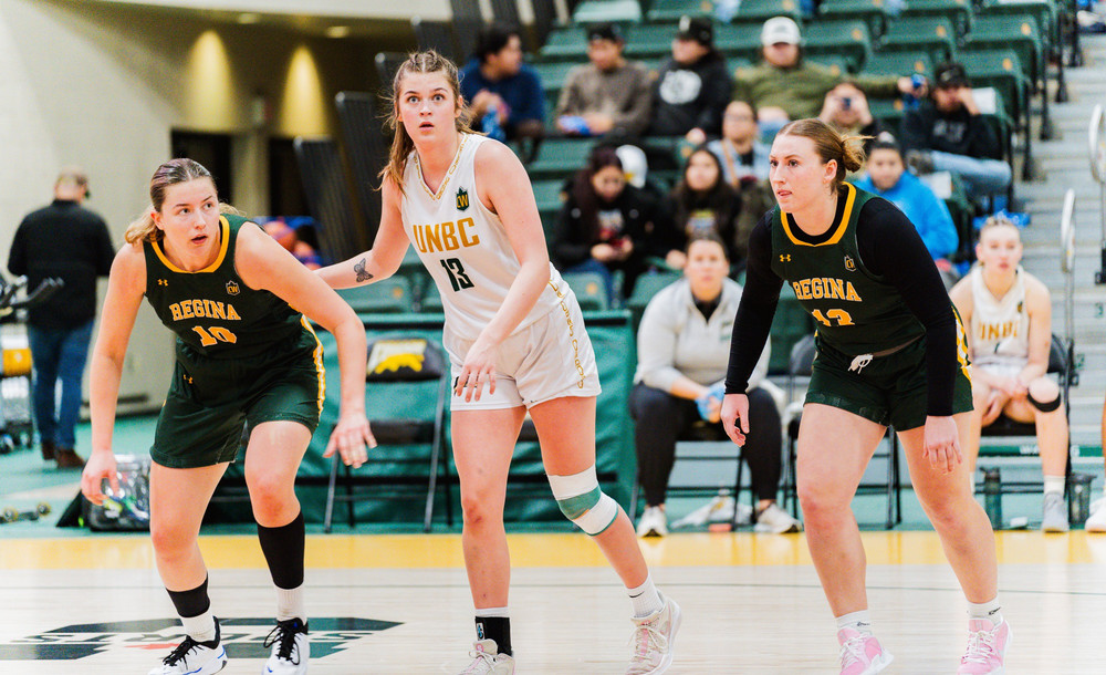 A women’s university basketball game 