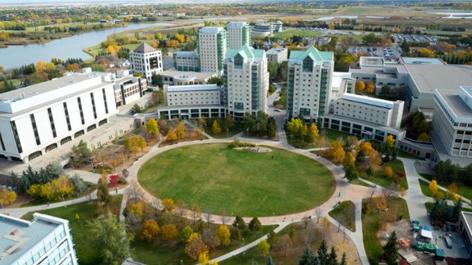 Aerial of the Academic Green