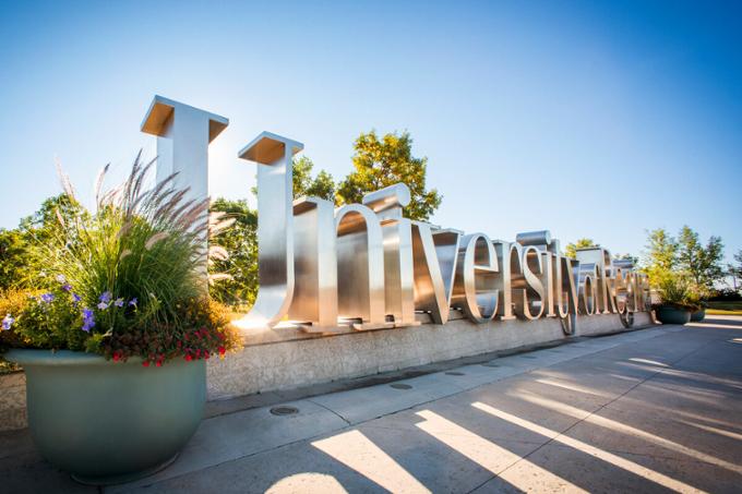 University of Regina outdoor sign.