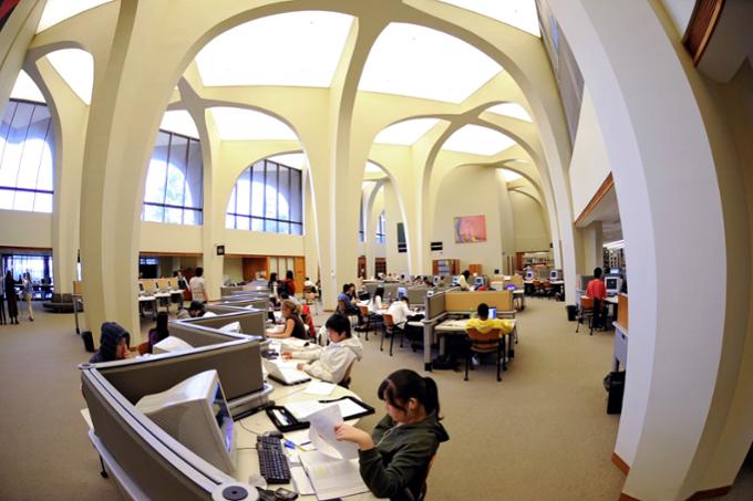 Main floor of Archer Library