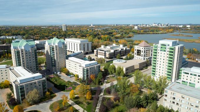 Campus aerial facing north west